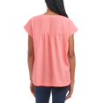 thumbnail image 3 of Splendid Haut pour Femme en Mélange de Lin, Orange, Petit, 3 of 3