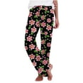 thumbnail image 2 of SOOMLON Pajama Pants Women Comfy Cute Graphic Pajama Bottoms Adult Petite Warm Winter Lounge Sleepwear Night Pants Stretchy Soft Straight Leg Pants Loungewear Colorful XL, 2 of 6