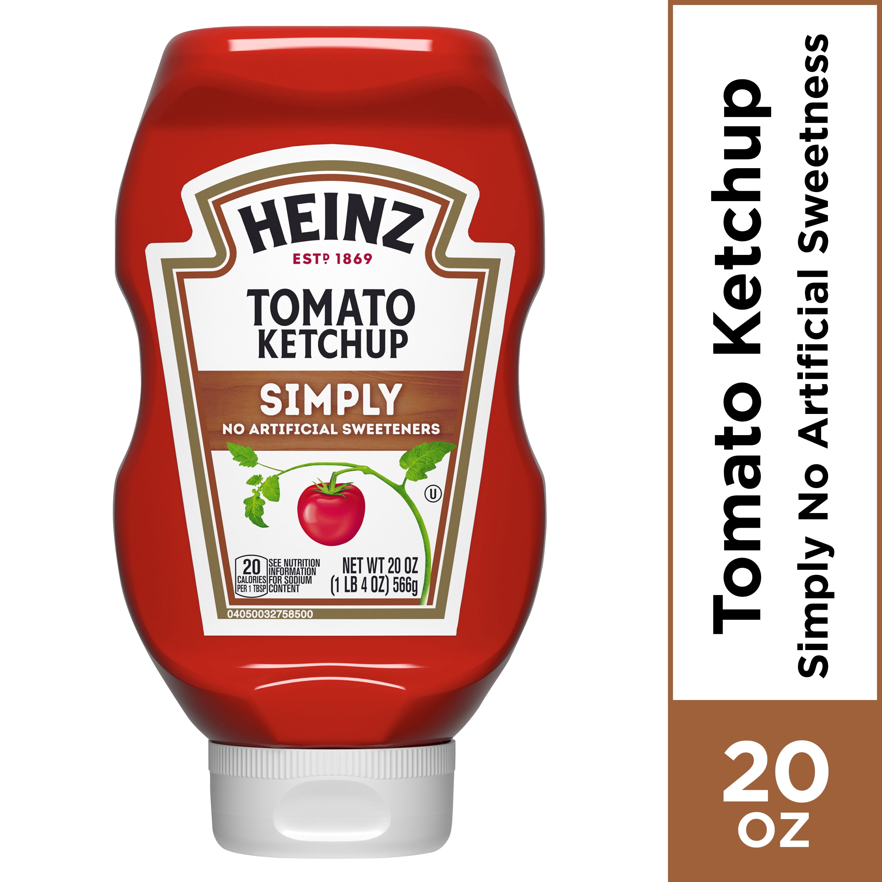Simply Heinz Tomato Ketchup, 20 oz Bottle