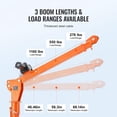 thumbnail image 5 of SIHAO 1100lb Truck-Mounted Folding Crane 3500lb 12V Electric Winch,  Steel Pickup Truck Jib 360° Swivel for Pickup Trucks ﻿, 5 of 9