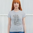 thumbnail image 4 of Country Girl Boots T-Shirt Vintage Cowgirl Western Floral Southern Rustic Country Style Cute Roses Rodeo Women's Tee, 4 of 7