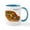 White/Blue Inside, variant on CafePress - Leopard Gecko Mug - 11 oz Ceramic Mug - Novelty Coffee Tea Cup