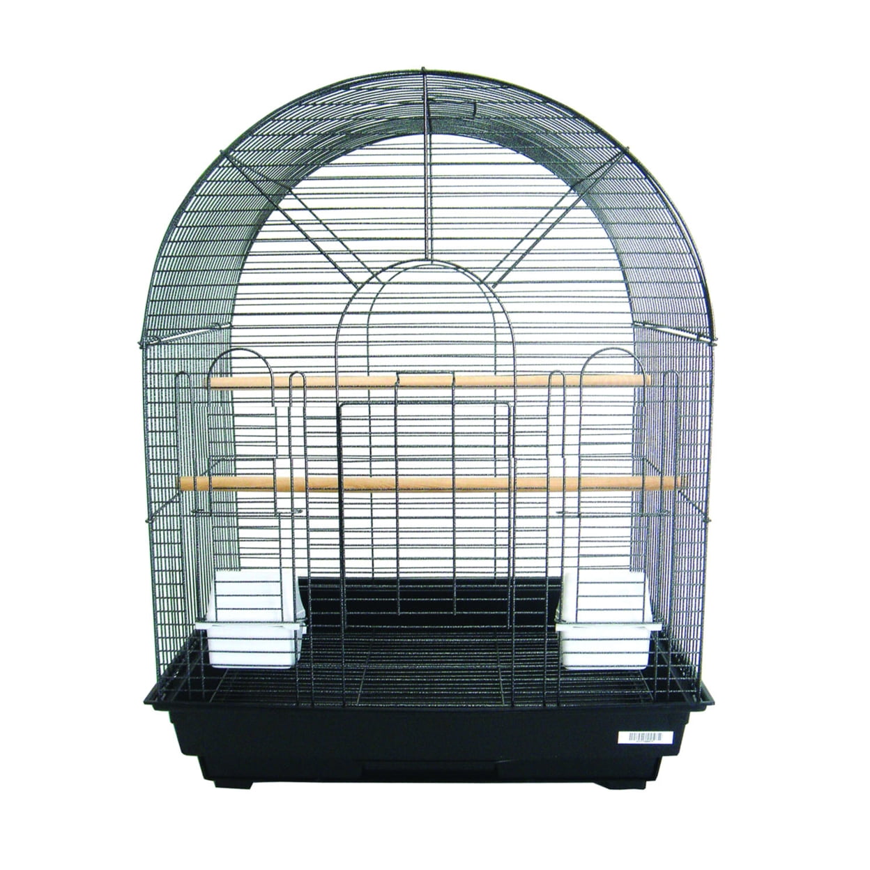 YML 1934BLK Round Top Small Bird Cage in Black