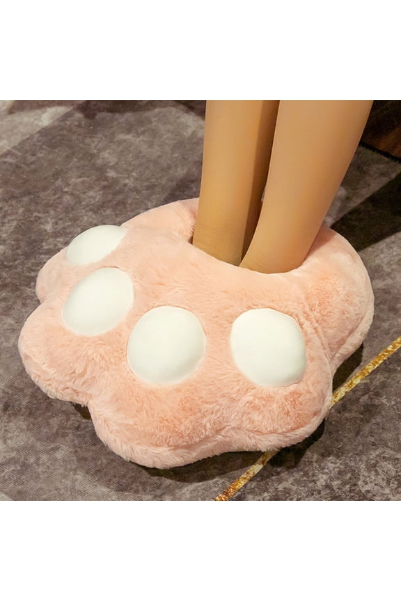 Unisex Heated Slippers with Detachable Heating Pads, Soft Fleece Warm Footwear for Indoor Office and Dormitory Use, Machine Washable Thermal Winter Shoes, Cozy Comfort Gift, Size 38