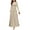 Beige Dresses for Women, variant on SMihono Fashion Women's Long Sleeve Maxi Dress 2025 Spring Crewneck Knit Casual Slim Swing Pleated Dresses with Pockets Beige 12
