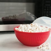 Nordic Ware 14 Cup Plastic Microwave Quick Pop Popcorn Popper, Red, 68402W