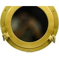 thumbnail image 3 of Hind Handicrafts Wall Mounted Vintage Nautical Ship Porthole Mirror for Home Decor | Pirate's Maritime Nautical Themed Decor | Vanity Mirror (12 INCHES, Brass Plated), 3 of 4