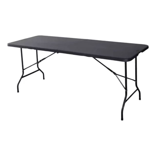 Mesa Tablón Plástico Green Apple Negro Jardín Plegable 1.8 Portafolio