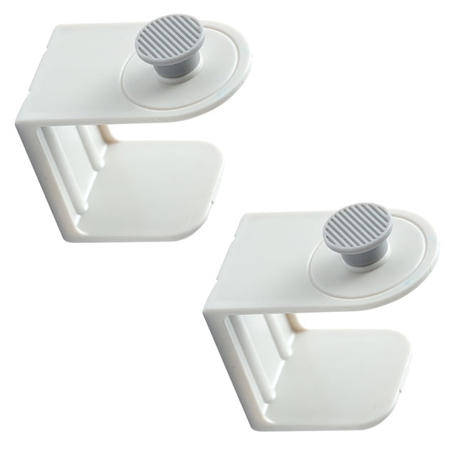 Billuyoard 1 par de soportes para tapas de ollas, estantes para tapas de sartenes montados en la pared, organizador de cucharas de cocina de plástico, Almacenamiento y organización del hogar Blanco