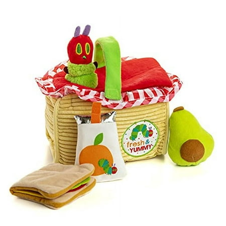 KIDS PREFERRED World of Eric Carle The Very Hungry Caterpillar Picnic Basket Playset, Multicolor, 55721