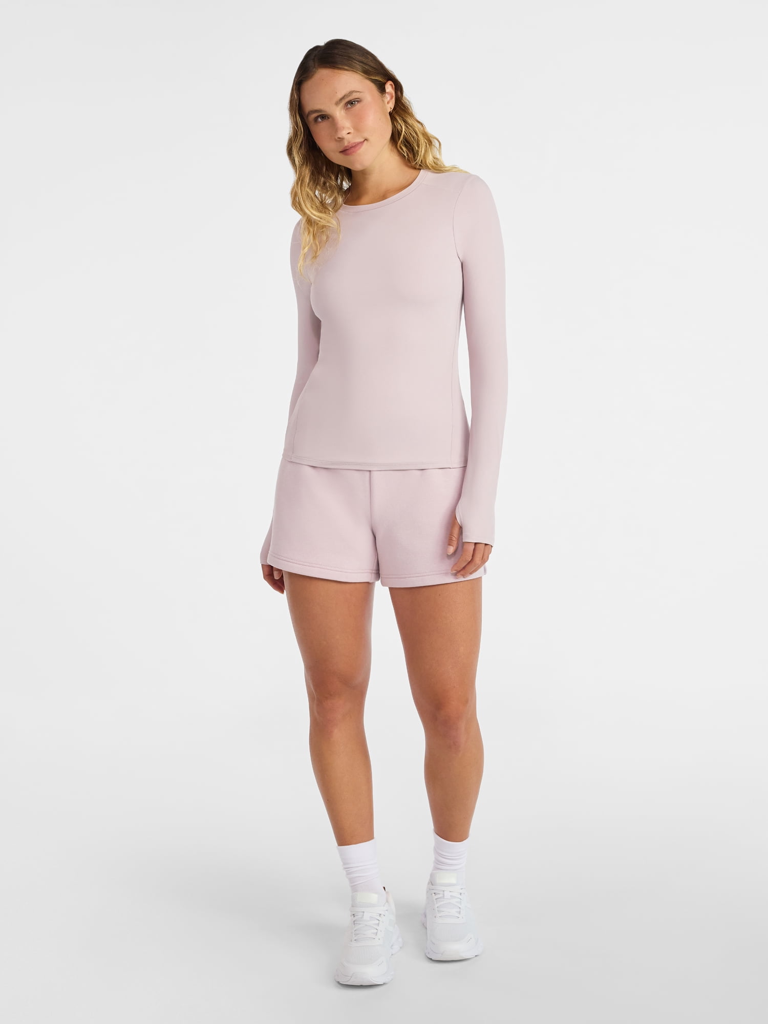 Avia Women's and Women’s Plus SoftSculpt Tee with Long Sleeves, Sizes XS-4X