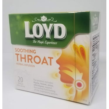 Loyd Soothing Throat Herbal Infusion Tea, 20 bags
