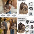 thumbnail image 2 of ZUXONGSY Kids Backpack Set of 6, Cute Labrador Dog Print 17 in School Bookbag with Lunch Box Pencil Case Water Bottle Sleeve Keychain & Bookmark Lightweight Student Bookbag for Grils and Boys, 2 of 7