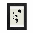 thumbnail image 1 of Panda Black White Open Mouth Color Block Desktop Photo Frame Picture Display Art Painting Exhibit, 1 of 3