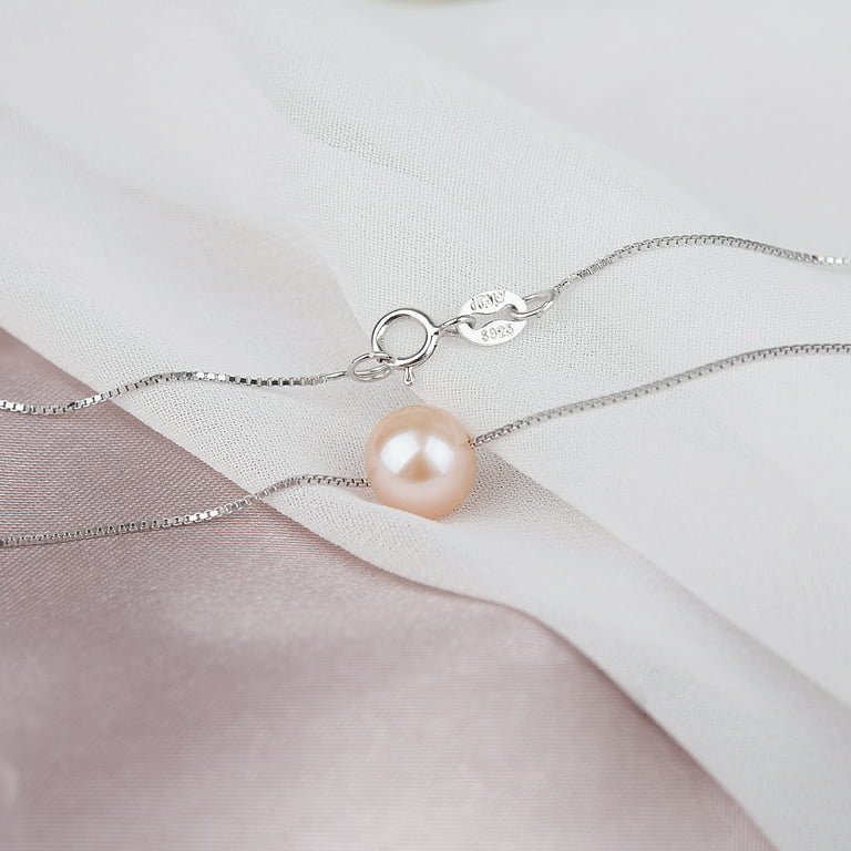 Anavia Happy 18th Birthday for Girls, Pearl Necklace Birthday Gift for 18  Year Old Girl-[Pink Pearl + Gold Chain] 