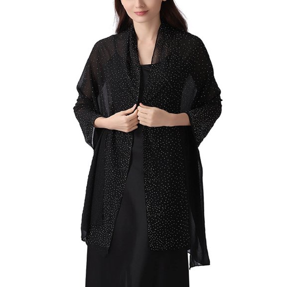 Plcasen Shawls Wraps For Women,Evening Dress Chiffon Cape Scarf For Wedding formal Summer Sun Protection