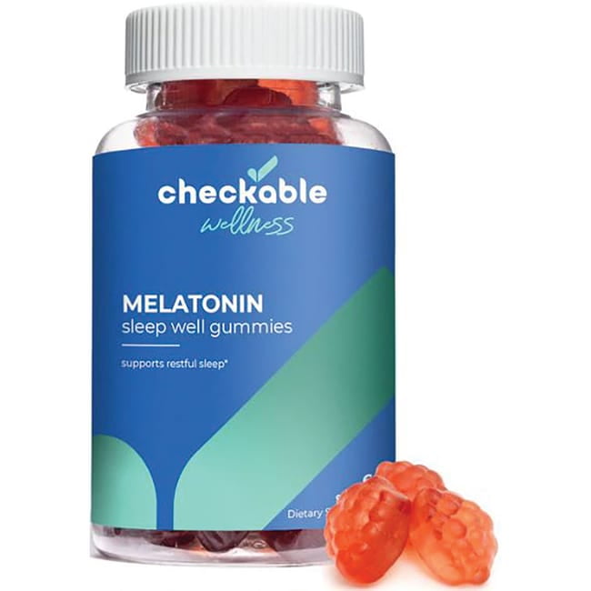 Checkable Wellness Melatonin Sleep Well Gummies 60 Gummies