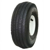 Hi-Run Sawtooth 4.10/3.50-4 4PR TL Wheelbarrow Tire and Wheel Assembly
