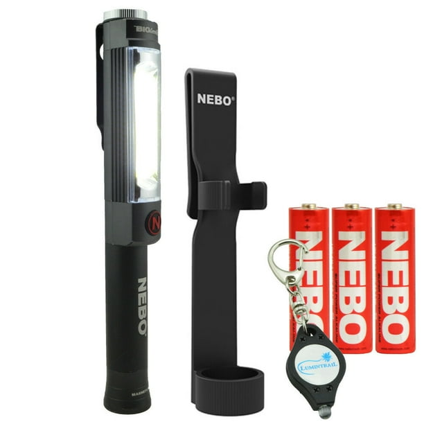 Nebo Big Larry 2 Work Light Flashlight 500 Lumen Grey +Holster