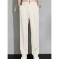 thumbnail image 4 of Pantalones de traje de oficina gris para hombre, pantalones de trabajo para hombre, fluidos, drapeados, de alta calidad, clásicos, formales, ropa de primavera, elegantes, 4 of 4