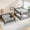 Queen + Black + Metal, variant on Twin over Twin over Twin Bunk Bed, Metal Triple Bunk Bed with Safety Guardrails, Heavy-duty Noise-reduced Design for Shared Rooms, White