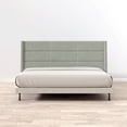 thumbnail image 6 of Pax Sleak Wingback Upholstered Headboard, Stone, King/California King, 6 of 7
