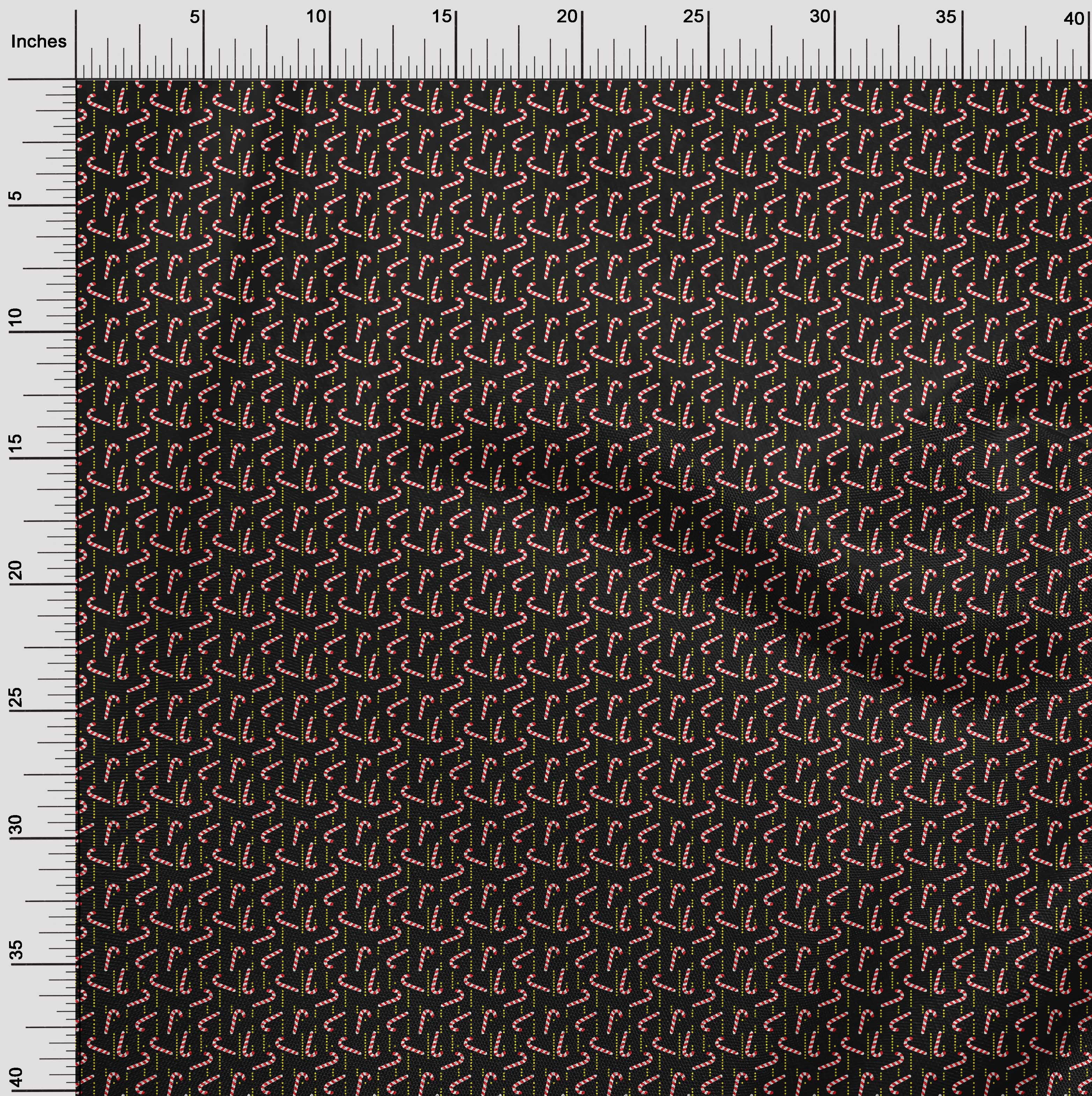 oneOone Polyester Spandex Black Fabric Merry Christmas Sewing Craft Projects Fabric Prints By Yard 56 Inch Wide-SN0
