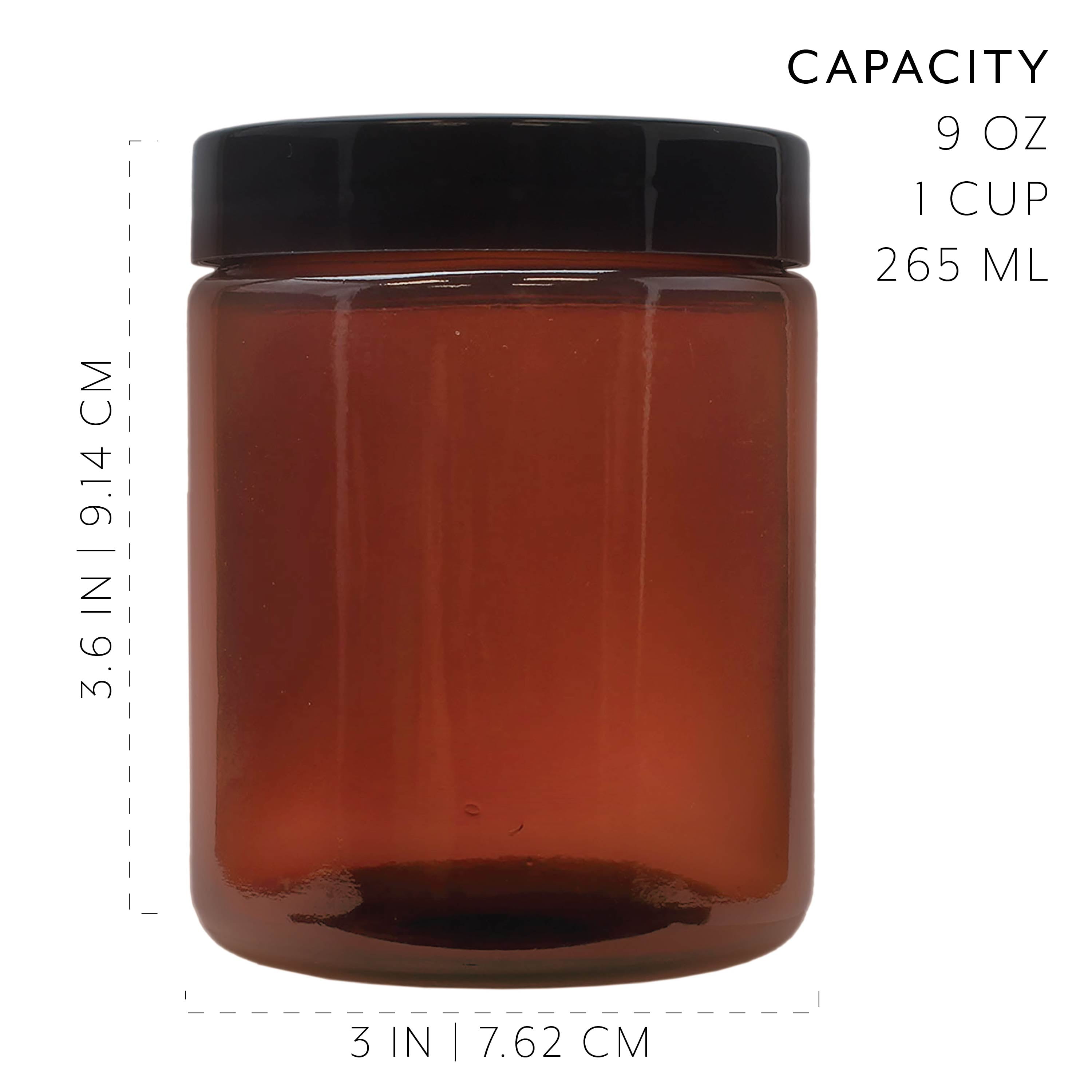 12 Pack 1 oz 30 ml Brown Glass Jars , Amber Cosmetic Jars with Screw O –  TweezerCo