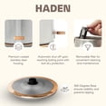 thumbnail image 5 of Haden Heritage 2 Slice Wide Toaster & Electric Water Kettle, Steel & Copper, 5 of 13