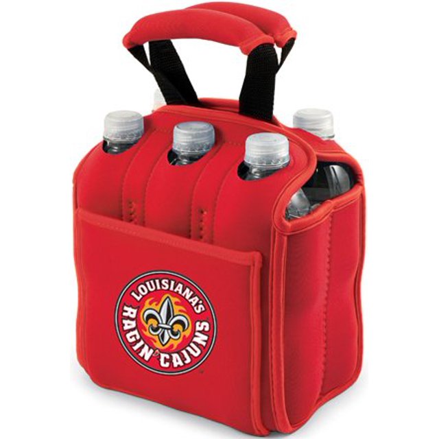 Picnic Time Six Pack - Rouge (U de Louisiana Ragin Cajuns) Impression Numérique