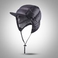 thumbnail image 1 of Gorro de invierno con orejeras, anticongelante para exteriores, gorra deportiva (negro), 1 of 4