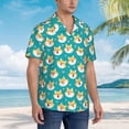 thumbnail image 5 of Daiia Cute Shiba1 Hawaiian Shirt for Men Gentle Cotton Regular Short Sleeve Casual-3X-Large, 5 of 9