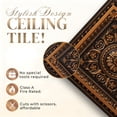 thumbnail image 5 of 223 - La Scala 2 ft. x 4 ft. PVC Glue-up or Lay in Ceiling Tile in Antique Copper (80 Sq.ft / Pack) - 10 Pieces, 5 of 18