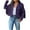 Purple, variant on Lovskoo Women's Fringe Faux Suede Leather Jackets 2023 Trendy Tassel Motorcycle Cropped Coats Green