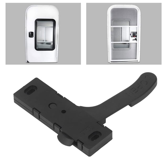 Screen Window Door Latch Kit, Easy To Install Zinc Alloy Wear Proof Practical RV Right Hand Screen Door Latch for
