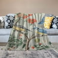 thumbnail image 2 of Creowell Flowers Print Throw Blanket for Bed Couch Car, Lightweight All Seasons Blanket with Excellent Hand Feel, Ideal for Kids and Adults 40x50in, 2 of 6