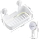 thumbnail image 4 of Reusable No-Drill Shower Shelf Easy Installation Suction Cup Shelf 10KG Load Waterproof Shower Storage for Tiles Shower Wall Bathroom & Kitchen, 4 of 5