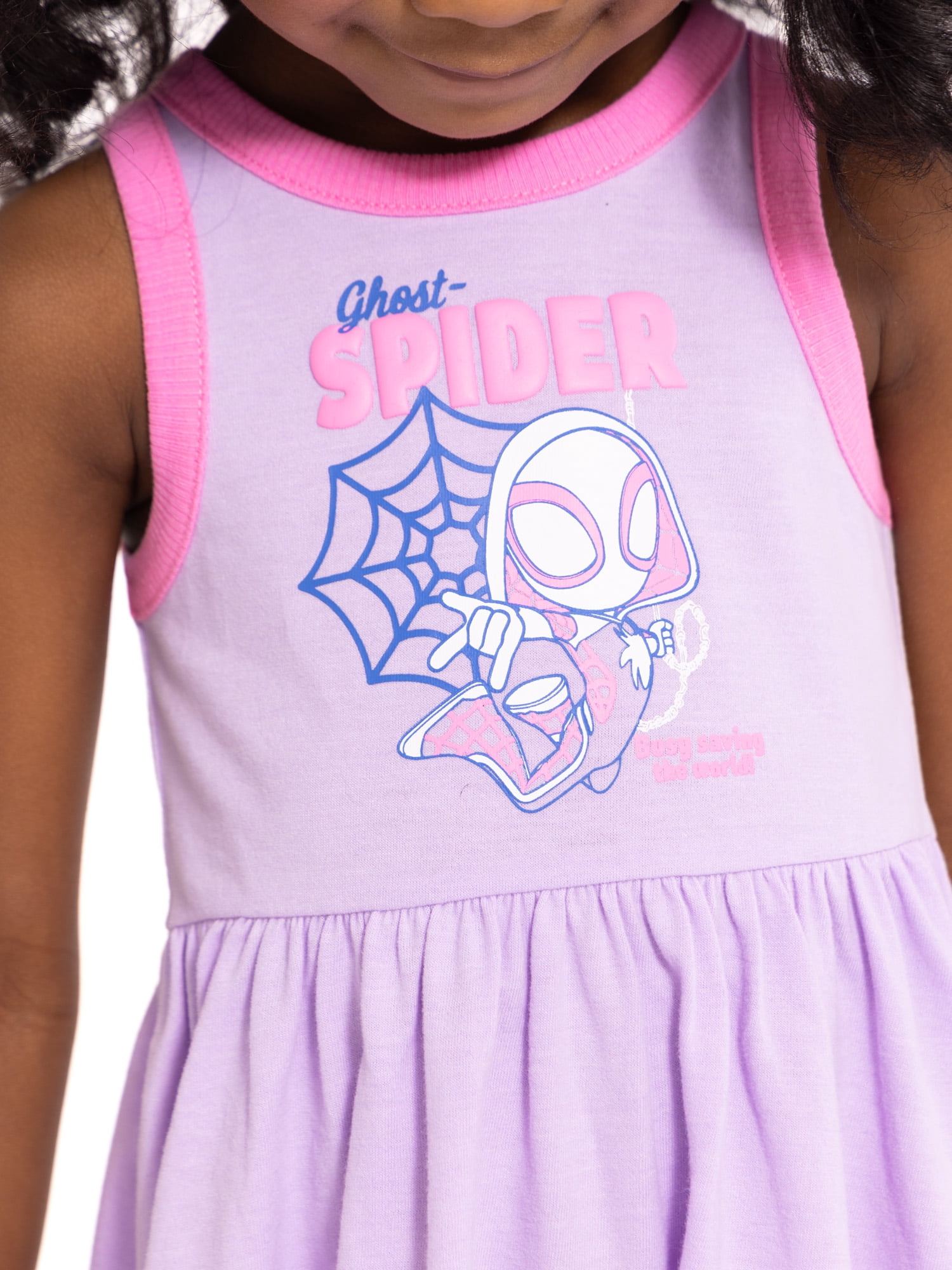 Spidey & His Amazing Friends Toddler Girls Graphic Tank Dress, Sizes 12M-5T