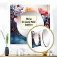 thumbnail image 3 of Designart "Landscape In Floral Alcohol Ink" Abstract Landscapes Square Mirror For Wall Decor - Large Beige Square Printed Wall Mirror Art - Square Modern Mirror - Wall Mounted Square Mirror, 3 of 5