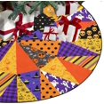thumbnail image 2 of Christmas Tree Skirt 36 inches Pumpkin Skull Ghost Witch Cat Xmas Tree Mat for Holiday New Year Halloween Party Decoration Plaid Decor, 2 of 6