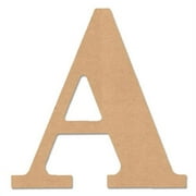 Unfinished Wood 5" Classic Font Letter A