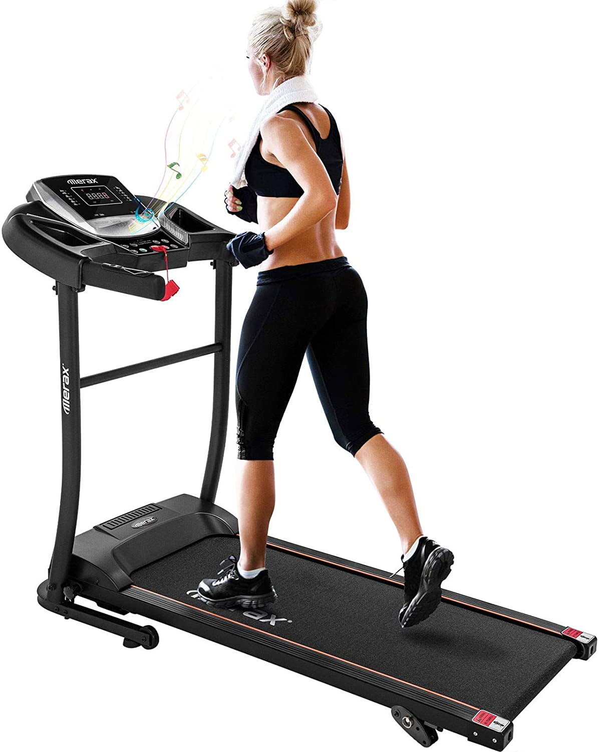 "Merax Folding Exercise Treadmills for Home, Smart Digital Foldable Exercise Machine Treadmills
