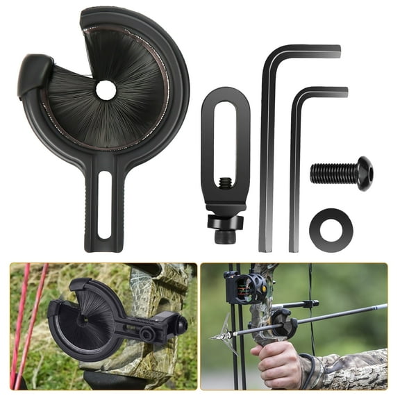 Archery Brush Arrow Rest, EEEkit Black Hunting Arrow Rest Brush Both Left and Right Hand