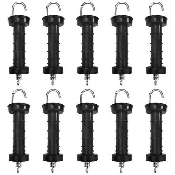10 PCS Gate Handle for Electric Fence, Insulated Spring Tension, Replacement Accessories for Fencing, for Pasture Gates