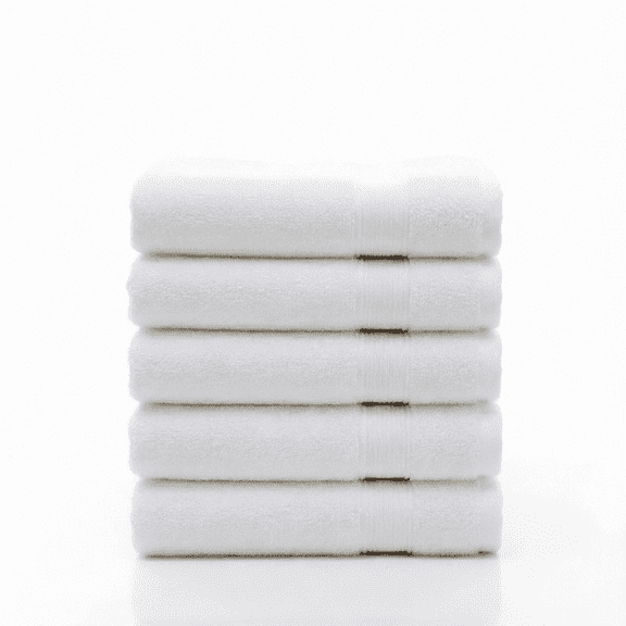 ROSOZ 5-Pack 100% Cotton Hand Towels (29.5" x 13.8"), 140g Ultra Soft & Highly Absorbent Quick Dry Bath Towel Set, Solid Color Towels for Bathroom, Hotel & Spa Use