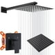 thumbnail image 1 of Sistema de Ducha de Acero Inoxidable,10'' Regadera Negra,Juego de Mezclador de Ducha de Techo para Baño,Regaderas para Baño Cabezal de Ducha de Lluvia de Alta Presión, 1 of 7