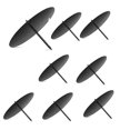 thumbnail image 1 of Candelabro de metal Yashi 8 cm negro 8 piezas, 1 of 5