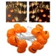 thumbnail image 2 of Calabaza de Halloween BLESIY Luz de Halloween Naranja PVC Decoración de Halloween 20 LED, 2 of 7