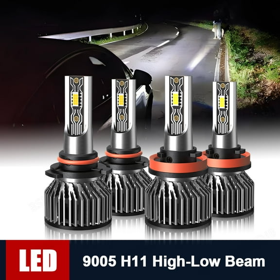 BSBSDJB For Chevrolet Tahoe LT Sport 2007-2020 LED Headlight Bulbs 9005 High Beam H11 Low Beam