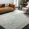 thumbnail image 3 of SAFAVIEH Madison Nita Vintage Floral Area Rug, Ivory/Teal, 6'7" x 6'7" Square, 3 of 9